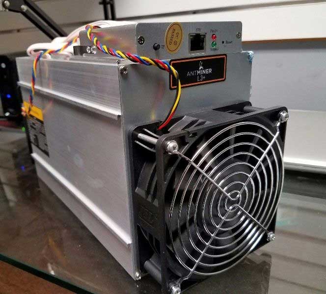 Bitmain Antminer L3+ 504M 800W Scrypt LTC Miner 0.504GH 60MHz 4